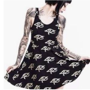 NWOT Killstar eye of Horus skater dress size M